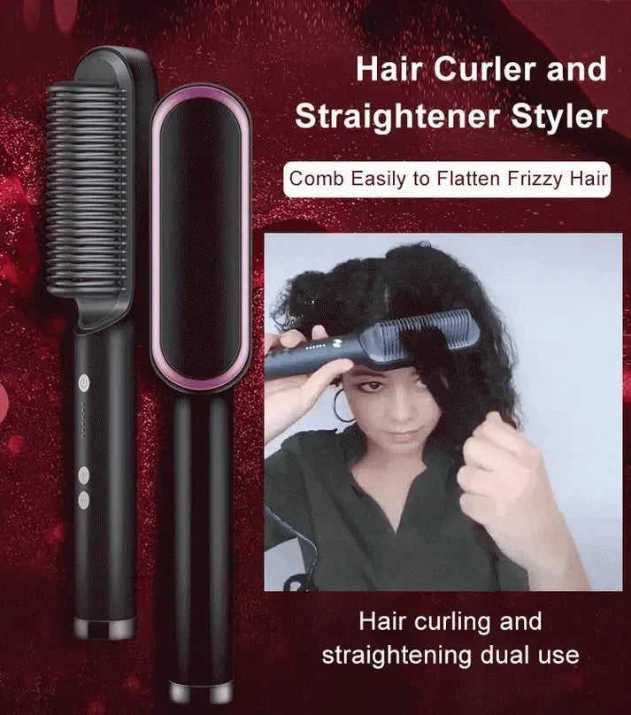 Hair Straightener Brush Hair Care Me 