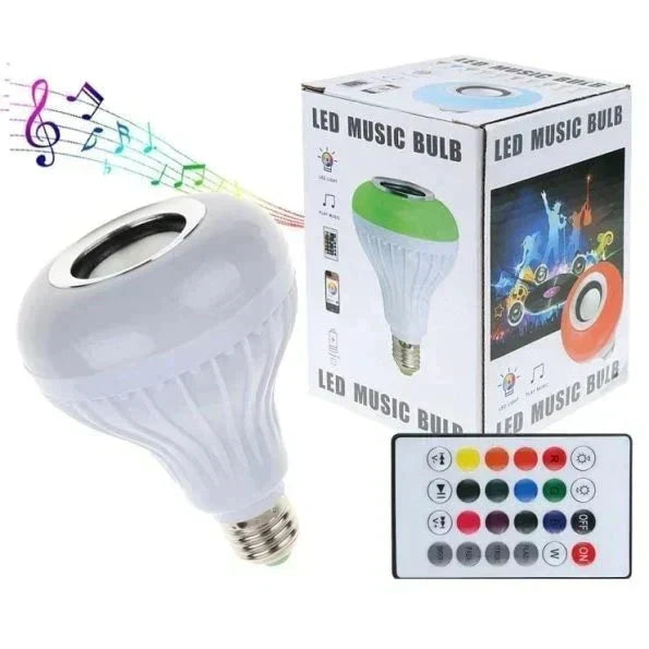 Led music bulb RGB wireless bluetooth light bulb with speaker / 24-key remote control bulb bulb My Store 