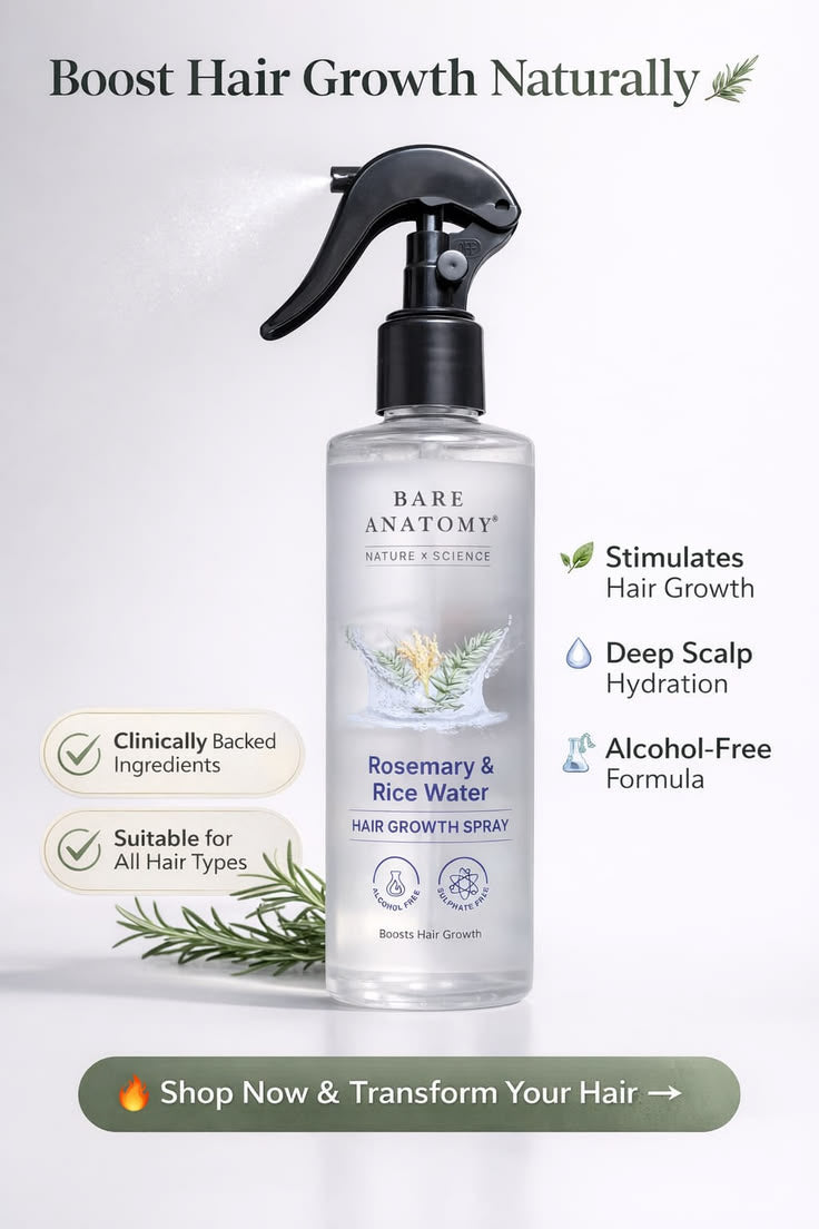 Rosemary & Rice Water Hair Growth Spray- 200 Ml