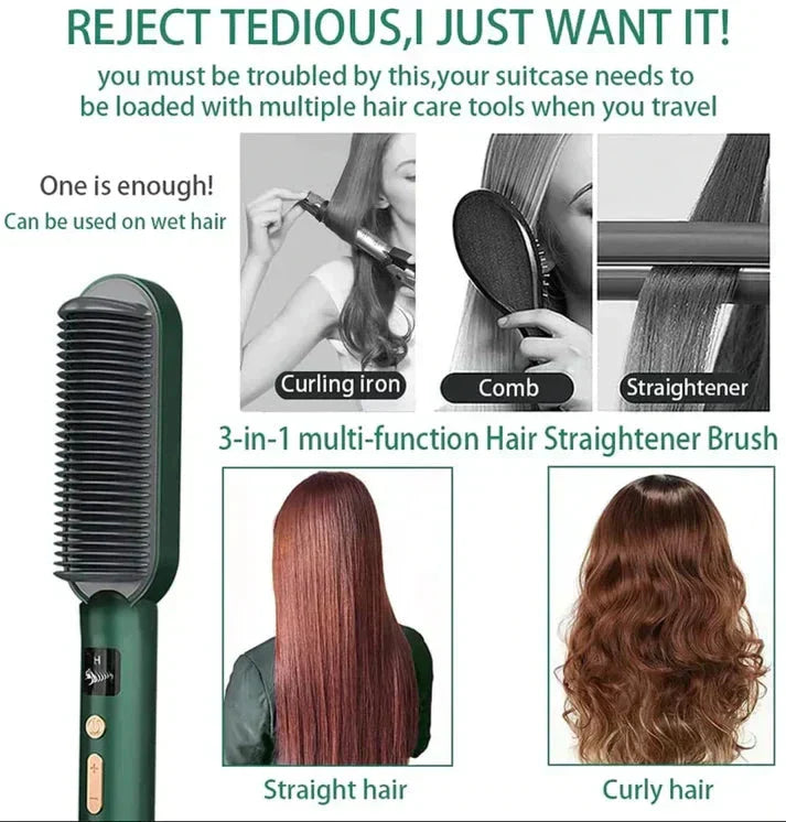 Hair Straightener Brush Hair Care Me 