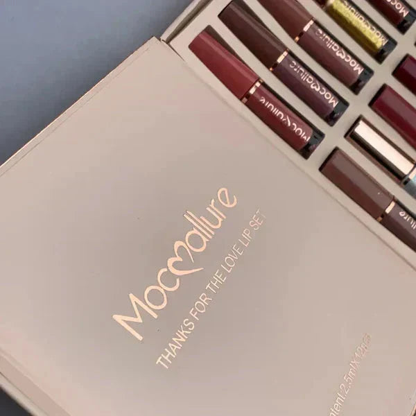 12 pcs Mocallure Lip Gloss Matte Liquid Lip Gloss Me 
